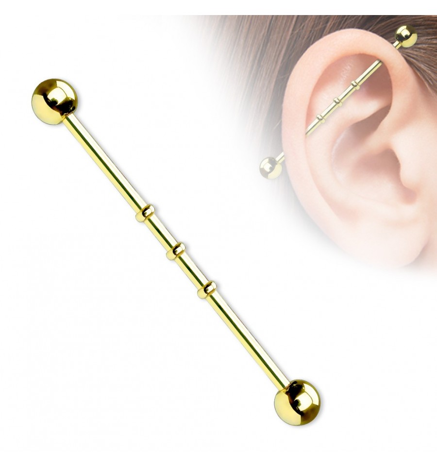 Industrial Piercing med 3 Cirkler til Dkk