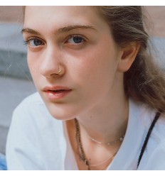 Piercing ring med halvmåne