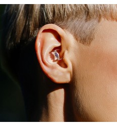 Daith-smykker med halvmåne og stein