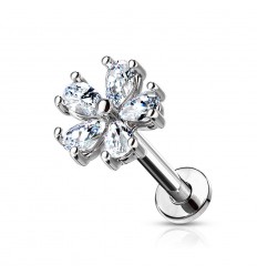 Labret med Petal Blomst