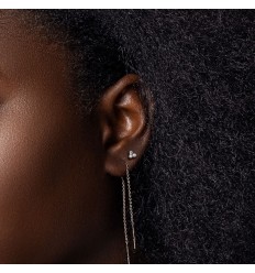 Labret med 3 perlefargede kuler