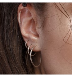 Labret med lang buet krystallstav