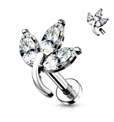 Labret med Marquise Blomst