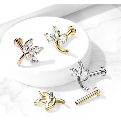 Labret med Marquise Blomst
