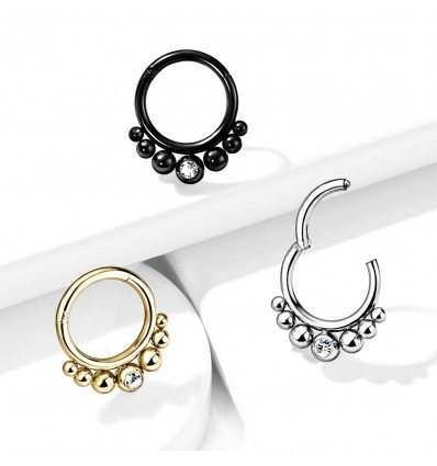 Piercing Ring med 7 Kugler
