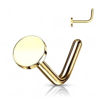 Nesepiercing med Flat Disc