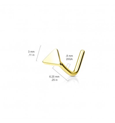 Nesepiercing med trekant