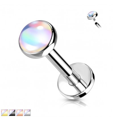Labret med Iriserende Sten