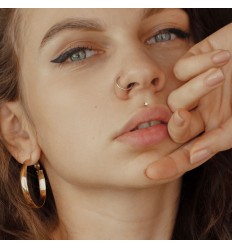 Labret i Ægte Guld med Stjerne