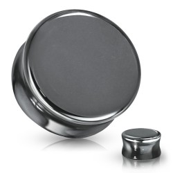 Hematite Plug - Stretch Øreringe - Sten - Stretching | Piercingfabrikken.dk
