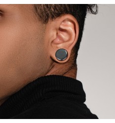 Plug i Hematite Sten med O-ring