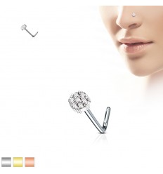 Nesepiercing med klaseblomst