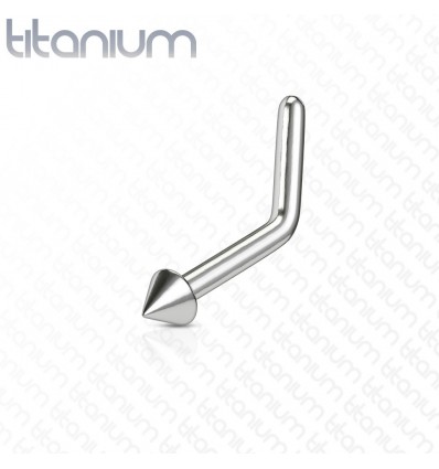 Nesepiercing i Titanium med Spike