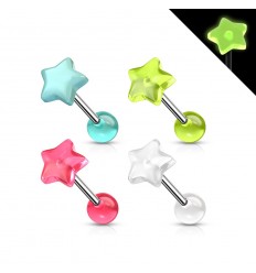 Tungepiercing med Luminous Star