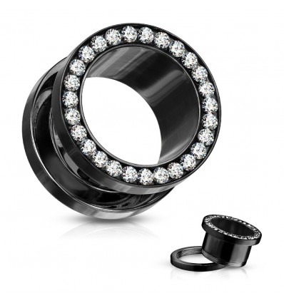 Black Flesh Tunnel med stein