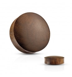 Plugg inn Brown Snake Wood med konveks form