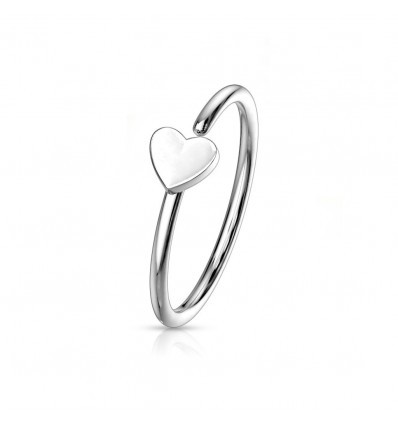 Piercing Ring med Hjerte
