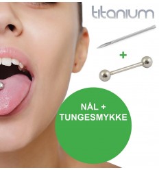 Tungepiercingsett