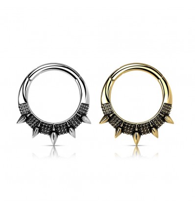 Piercing Ring med Spikes