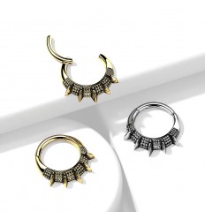 Piercing Ring med Spikes