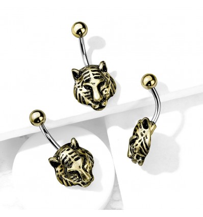 Navlepiercing med Tiger