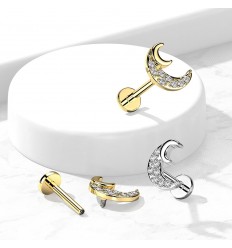 Labret med dobbel halvmåne