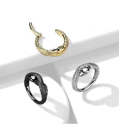 Piercing ring med slange