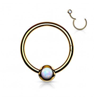 Clicker Ring med Opalite Sten
