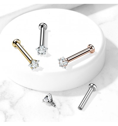 Labret med Star Stone og Small Disk