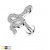 Labret med Crystal Snake