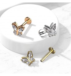 Labret med krystallsommerfugl