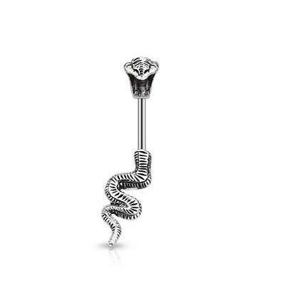 Navlepiercing med Cobra Snake