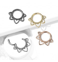 Clicker Ring med Filigree og Små Kugler