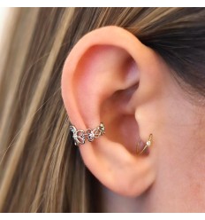 Earcuff med 5 Blomster
