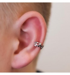 Ørejern med bladdesign