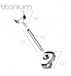 Ørestikkere i Titanium med Disk