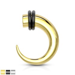 Taper Claw i Stål - 8 mm Kirurgisk stål Sort | Piercingfabrikken.dk