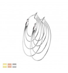 Hoops Øreringe med 4 Ringe