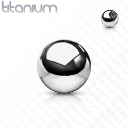 Løs Titanium Kugle - 1,6 mm 5 Titanium | Piercingfabrikken.dk