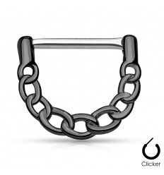 Brystpiercing med Kæde Mønster