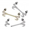 Brystpiercing med Crystal Snake