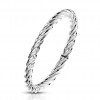 Gedraaide zilveren ring