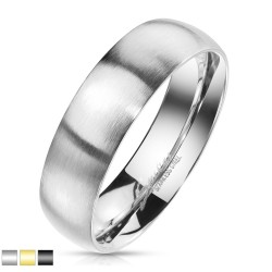 Mat Ring med Afrundet Kant - Kirurgisk stål Sort Str. 59,5 mm | Piercingfabrikken.dk