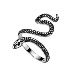 Sølv Ring med Slange