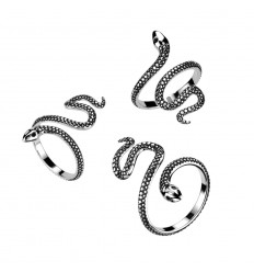 Sølv Ring med Slange