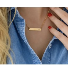 Halskæde med Bogstav på Bar