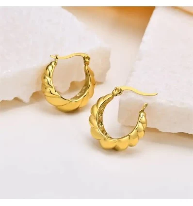 Chunky Hoops Øreringe